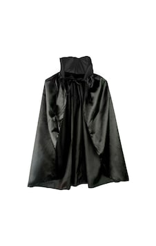 Techmrt Siyah Renk Yakalı Halloween Pelerini 90 Cm Tüm Yaşlar