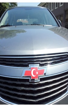 Chevrolet İçin Uyumlu Aksesuar Arma Üzeri Bayrak Kaplama Ön-arka3823 Chevrolet İçin Uyumlu Aksesuar Arma Üzeri Bayrak Kaplama Ön-arka3823