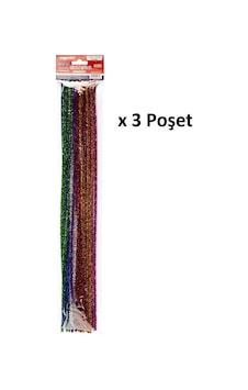 Bigpoint Simli Şönil 50 Cm 7 Renk / 25'li Poşet X 3 Poşet Bigpoint Simli Şönil 50 Cm 7 Renk / 25'li Poşet X 3 Poşet