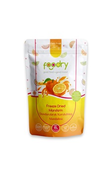 Dondurularak Kurutulmuş Mandalina - Freeze Dry Mandalina 17g Katkısız Çıtır Meyve Atıştırmalığı 17 G