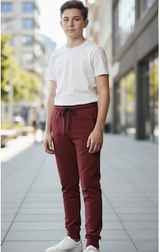 Black Steel Garson Çocuk Düz Eşofman Bordo Black Steel Garson Çocuk Düz Eşofman Bordo