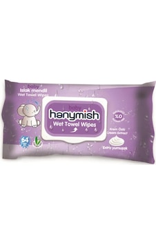 Hanymish Krem Özlü Islak Mendil 64'Lü