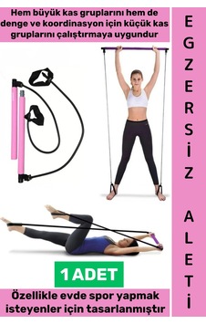Egzersizaleti Dayanıklı Evde Pratik Kullanım Kuvvet Denge Koordinasyon Antrenmanı Spor Fitness Barı Çok Renkli