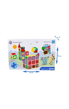 Akıllıelma-kızılkaya Manyetik Bloklar 16pcs Zeka Küpü Kzl-hd357a Akıllıelma-kızılkaya Manyetik Bloklar 16pcs Zeka Küpü Kzl-hd357a