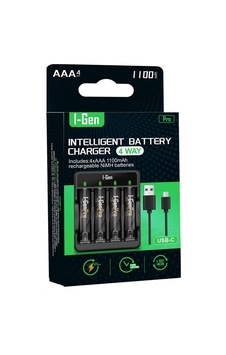 I-gen G411 4'lü Pil Şarj Aleti + 4 Adet Aaa Pro 1100 Mah Şarjlı İnce Kalem Pilli Set Sku: Zeusstk7008028222 I-gen G411 4'lü Pil Şarj Aleti + 4 Adet Aaa Pro 1100 Mah Şarjlı İnce Kalem Pilli Set Sku: Zeusstk7008028222