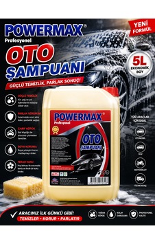 Powermax Oto Şampuanı 5 L Araç Yıkama Temizlik Ürünü