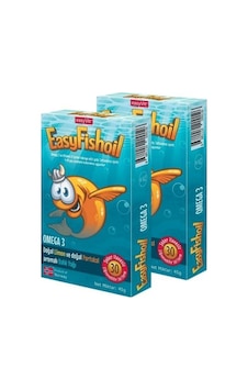 EasyFishOil 30 TabletLimon ve Portakal 2 Adet