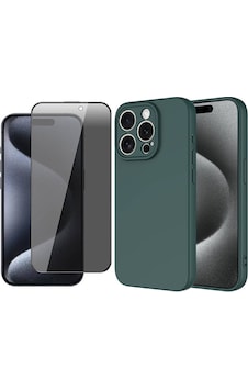 Vendas Apple Uyumlu iPhone 15 Pro Kılıf Zore Mara Lansman Kapak + Hayalet Ekran Koruyucu Koyu Yeşil Vendas Apple Uyumlu iPhone 15 Pro Kılıf Zore Mara Lansman Kapak + Hayalet Ekran Koruyucu Koyu Yeşil