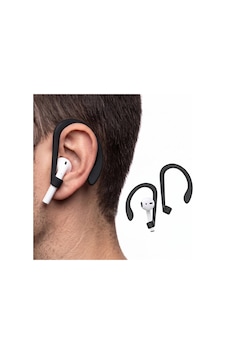 Silikon Kulaklık Kancası 2 Li Set Saplı Bluetooth Kulaklıklar İçin Düşme Önleyici Esnek Kulak Askısı, Spor Ve Günlük Kullanım Siyah Siyah Silikon Kulaklık Kancası 2 Li Set Saplı Bluetooth Kulaklıklar İçin Düşme Önleyici Esnek Kulak Askısı, Spor Ve Günlük Kullanım Siyah Siyah