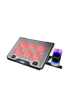 Notebook - Laptop Soğutucu Rgb Işıklı 15.6 Inc 6 Fanlı - Lcd Dijital Ekran 2 Usb Soket 5468 Notebook - Laptop Soğutucu Rgb Işıklı 15.6 Inc 6 Fanlı - Lcd Dijital Ekran 2 Usb Soket 5468