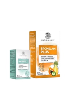 Naturalnest Bromelain Plus 60 Kapsül + Probiyotik 10 Kapsül Naturalnest Bromelain Plus 60 Kapsül + Probiyotik 10 Kapsül