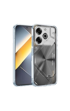 Tecno Pova 6 Pro Uyumlu Şeffaf Silikon Kılıf - Kamera Korumalı Esnek Tam Koruma Kapak