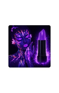 Uv Neon Mor Ruj Karanlıkta Parlayan Makyaj Boyası " Uv Neon Mor Ruj Karanlıkta Parlayan Makyaj Boyası "