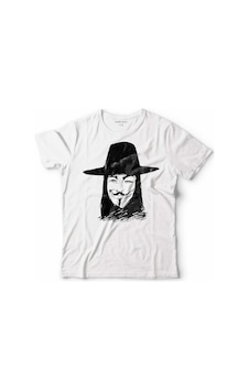 V For Vendette Mask Vandetta Çocuk Tişört 001 V For Vendette Mask Vandetta Çocuk Tişört 001