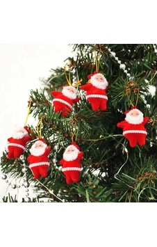Kika Joy Ağaç Süsü Noel Baba 6lı Kika Joy Ağaç Süsü Noel Baba 6lı