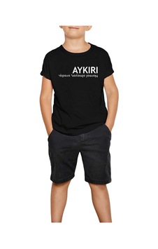 Zepplin Giyim Aykırı Siyah Çocuk Tişört Zepplin Giyim Aykırı Siyah Çocuk Tişört