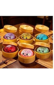 Çin Mantısı Simli Squishy Dumpling Sürpriz Renk Kutulu Büyük Boy Xl 1adet 1 Adet