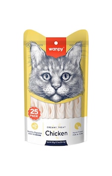 Wanpy Tavuklu Sıvı Krema Kedi Ödülü 25 x 14 G Wanpy Tavuklu Sıvı Krema Kedi Ödülü 25 x 14 G