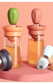 Yağ Fırçası Yağ Şişesi 180 Ml Hazneli Silikon Yağ Sos Ve Yumurta Fırçası Şeffaf Yağ Fırçası Yağ Şişesi 180 Ml Hazneli Silikon Yağ Sos Ve Yumurta Fırçası Şeffaf