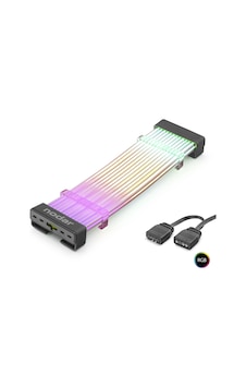 NODAR ND2812B 24 Pin ARGB Anakart Güç Uzatma Kablosu Bükülebilir 2 mm 108 LED Siyah NODAR ND2812B 24 Pin ARGB Anakart Güç Uzatma Kablosu Bükülebilir 2 mm 108 LED Siyah