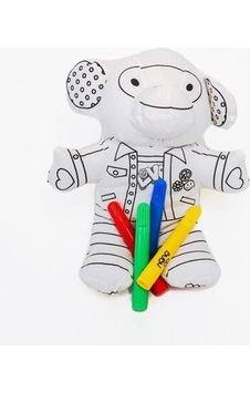 Bu-bu Boyanıp Yıkanan Pofidik Dostlar +4 Keçeli Kalem Pd0001 Bu-bu Boyanıp Yıkanan Pofidik Dostlar +4 Keçeli Kalem Pd0001