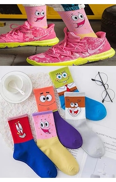 Bgk Unisex 5 Çift Karakter Desenli Çorap Çok Renkli