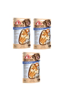 8in1 Tasties Calcium Bones Tavuk Sargılı Kemik Köpek Ödülü 85 Gr. X 3 Adet 8in1 Tasties Calcium Bones Tavuk Sargılı Kemik Köpek Ödülü 85 Gr. X 3 Adet