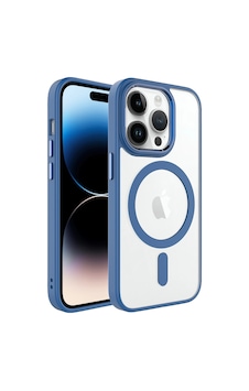 Apple iPhone Uyumlu 14 Pro Kılıf Wireless Şarj Özellikli Zore Krom M-safe Silikon Kapak Lavendery Gray Apple iPhone Uyumlu 14 Pro Kılıf Wireless Şarj Özellikli Zore Krom M-safe Silikon Kapak Lavendery Gray