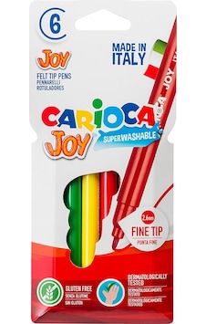 Carioca Joy Süper Yıkanabilir Keçeli Boya Kalemi 6 Lı Carioca Joy Süper Yıkanabilir Keçeli Boya Kalemi 6 Lı