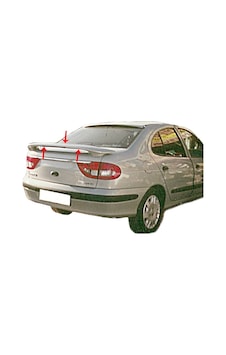 Renault Megane 1 Spoiler Bagaj Yüksek (Işıklı) Fiber 1995-2002