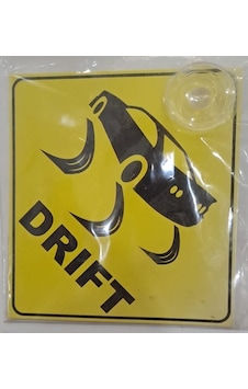 Araba Yazısı Sticker Vantuzlu 11 X 11 Cm - Drıft
