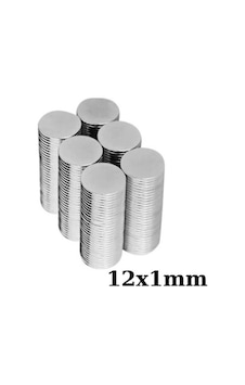 12x1mm Neodyum Güçlü Mıknatıs - Neodim Magnet 12x1mm Neodyum Güçlü Mıknatıs - Neodim Magnet