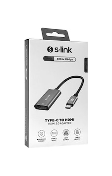 S-link Swv-usbc028 4k 30hz Gri Metal Type-c To Hdmı Adaptör