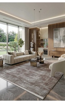 Alya Modern İtalyan Tasarım Makine Halısı Al01 Kahve Vizon Alya Modern İtalyan Tasarım Makine Halısı Al01 Kahve Vizon