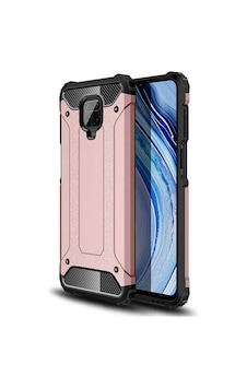 Noktaks - Redmi Note 9s Uyumlu - Kılıf Çift Katman Zırh Tank Crash Military Kapak - Rose Gold Rose Gold Noktaks - Redmi Note 9s Uyumlu - Kılıf Çift Katman Zırh Tank Crash Military Kapak - Rose Gold Rose Gold