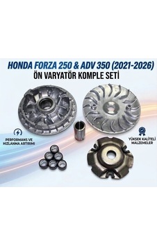 Honda Forza 250 Ve Adv 350 Ön Varyatör Takımı Komple 2021-26 Ön Debriyaj Seti Moto Eay Honda Forza 250 Ve Adv 350 Ön Varyatör Takımı Komple 2021-26 Ön Debriyaj Seti Moto Eay