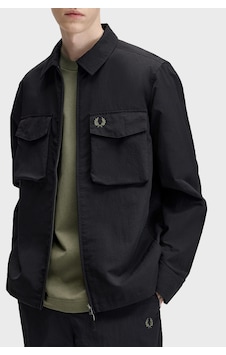 Fred Perry Regular Fit Çift Fermuarlı Klasik Yaka Gömlek Erkek Gömlek M2402 184 Siyah SİYAH Fred Perry Regular Fit Çift Fermuarlı Klasik Yaka Gömlek Erkek Gömlek M2402 184 Siyah SİYAH