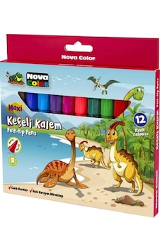 Maxi Jumbo Keçeli Kalem Felt-tip Pens- 12 Li