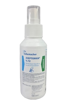 Dr.schumacher Aseptoman %72 Alkol Bazlı Hijyenik El Dezenfektanı 100ml Dr.schumacher Aseptoman %72 Alkol Bazlı Hijyenik El Dezenfektanı 100ml