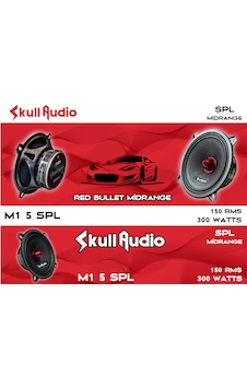 Skull Audio M1-5spl 13cm Red Bullet Midrange 150rms 300watt 2 Adet Skull Audio M1-5spl 13cm Red Bullet Midrange 150rms 300watt 2 Adet