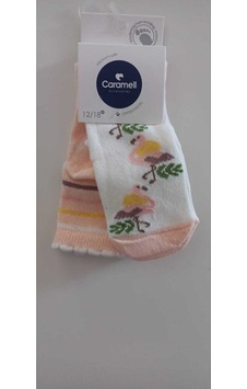 Caramell Krem Desenli Çorap 001 Caramell Krem Desenli Çorap 001