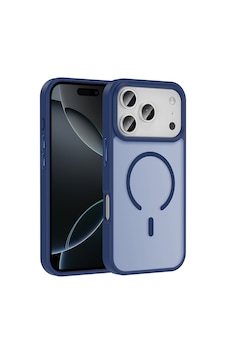 Apple Uyumlu iPhone 17 Pro Max Kılıf M-safe Şarj Özellikli Mat Arka Yüzey Sio Kılıf Lacivert Apple Uyumlu iPhone 17 Pro Max Kılıf M-safe Şarj Özellikli Mat Arka Yüzey Sio Kılıf Lacivert
