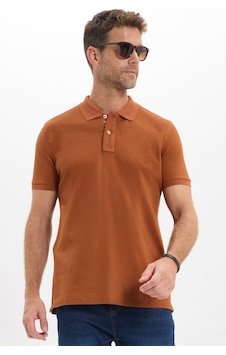 Tudors Erkek Slim Fit Dar Kesim Premium Seri %100 Pamuk Yumuşak Dokulu Merserize Kahverengi Polo Yaka Tişört-50929 Tudors Erkek Slim Fit Dar Kesim Premium Seri %100 Pamuk Yumuşak Dokulu Merserize Kahverengi Polo Yaka Tişört-50929