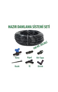 16x20 0,9mm 100 Metre Delikli Damlama Borusu Sistemi Hazır Damlama 16x20 0,9mm 100 Metre Delikli Damlama Borusu Sistemi Hazır Damlama