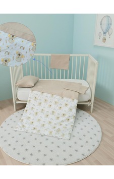 Yuar Baby Bebek Nevresim Seti - Kahverengi Yuar Baby Bebek Nevresim Seti - Kahverengi