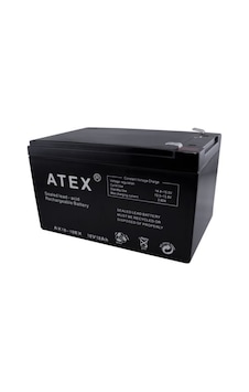 Atex Plus 12v 12ah Bakımsız Kuru Akü