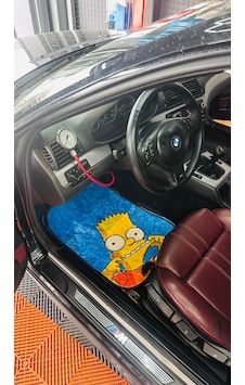 Mavi Simpsons Lüks Halı Paspas Takımı Mavi Simpsons Lüks Halı Paspas Takımı