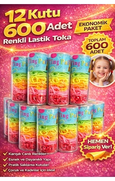 12 Kutu 600 Adet Renkli Lastik Toka Seti Karışık Renkli Saç Lastiği Çocuk Ve Kadın Saç Tokası Açık Kahve 12 Kutu 600 Adet Renkli Lastik Toka Seti Karışık Renkli Saç Lastiği Çocuk Ve Kadın Saç Tokası Açık Kahve