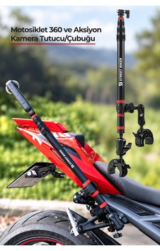 Pmh-c2 Motosiklet 360 Aksiyon Kamera Çubuğu 130 Cm Teleskopik Uzatılabilir, Çift Kelepçeli Tutucu Siyah Pmh-c2 Motosiklet 360 Aksiyon Kamera Çubuğu 130 Cm Teleskopik Uzatılabilir, Çift Kelepçeli Tutucu Siyah