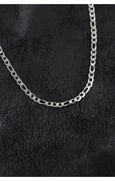 Bakımlı Erkekler İçin Silver Çelik İnce Figaro Zincirli Erkek Kolye Metalik Bakımlı Erkekler İçin Silver Çelik İnce Figaro Zincirli Erkek Kolye Metalik